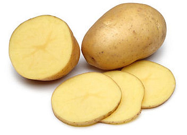 sliced potatoes